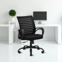 IAFA FURNITURE Diego Office Chair with Height Adjustable Mechanism, Ergonomic Mid-Back Mesh Design (High Back, Black)...