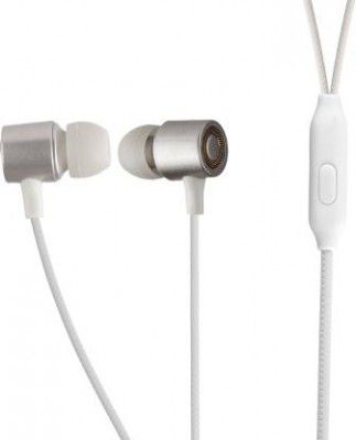 IAIR H5 Wired Earphone with in-Built Mic, H5 Silver Deep Bass Wired  (Silver, In the Ear)