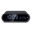 iBall Musi Home Pro Portable Digital Clock Bluetooth Speaker/Alarm/FM/Temperature Display with Wireless Charging (Black)...