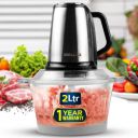 iBELL 235CH Meat Grinder / Mincer, 2 Litre Glass Bowl, 350W, for Chopping Meat, Vegetables...
