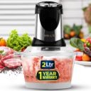 iBELL 235H Meat Grinder / Mincer, 2 Litre Glass Bowl, 350W, for Chopping Meat, Vegetables...