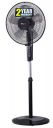 IBELL CHROME10 5 Leaf Pedestal Fan with Timer. High Speed motor - Black...