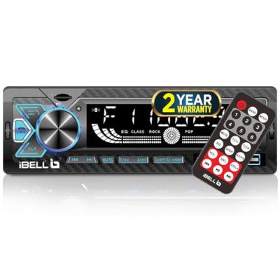 iBELL DXP700 140W Car Stereo Media MP3 Music System, Bluetooth One Touch to Receive Call (FM/AUX/USB/MMC)