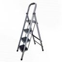 iBELL IBL T004E 4 Step Ladder - Foldable Steel Ladder with 150 kg Load Capacity, Max Height 135 cm (4.43 ft)...