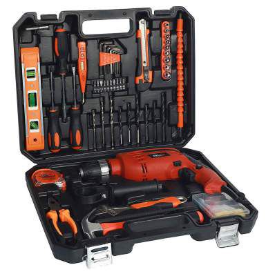 IBELL IBL TD13-100, 650W MS Professional Tool Kit (Red) - Pack of 115