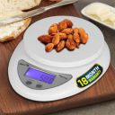 iBELL KS501M Multipurpose Stainless Steel Premium Finish Digital Kitchen Weighing Scale, Tare Function, Portable Electronic Food Weight Machine, 5kg, Backlit LCD display...