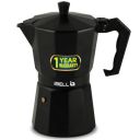 iBELL MP6370S Classic 6 Cup Moka Pot Espresso Maker / Percolator / filter Coffee Maker, Italian Espresso - Black...