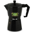 iBELL MP6370S Classic 6 Cup Moka Pot Espresso Maker / Percolator / filter Coffee Maker, Italian Espresso - Black...