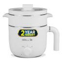 iBELL MPK15M Premium Multi Purpose Kettle/Cooker with 2 Pots and Egg Boiler Tray, 1.5 Litre (White)...