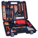IBELL Professional Tool Kit with Impact Drill TD13-100, 650W, Copper Armature, Chuck 13mm Keyless Auto, 115 Home Essential Tools/Accessories...
