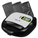 iBELL SM1301 3-in-1 Sandwich Maker with Detachable Plates for Toast / Waffle / Grill...