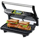 iBELL SM515 Sandwich Maker with Floating Hinges, 750Watt, Panini/Grill/Toast (Black)...