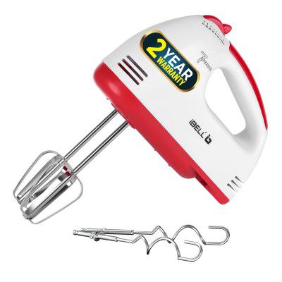 iBELL WHISK280 Hand Mixer, 280W, 7 Speed Control Plus Turbo, Beater/Blender/Electric Cream Maker for Cakes