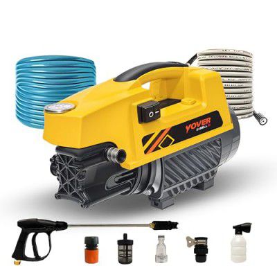 IBELL YO1800 High Pressure Washer, 1800W Induction Motor, 120 Bar Car Washer High Pressure Gun, 6.5 L/Min Flow, 8M Hose, Portable Pressure Washer