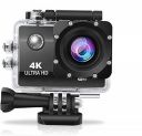 IBS 4K 30FPS Action Camera Ultra HD Underwater Camera 170 Degree Wide Angle 98FT Waterproof Camera (4K AC), Black, Digital Zoom...