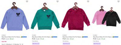 Icable Kids Sweatshirts Starts ₹89 | Upto 91% Off