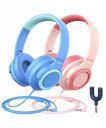 iClever Kids Headphones with Microphone Wired Girls Headphones...