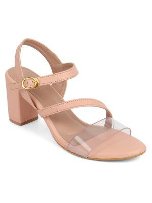 ICONICS Women's Peach Heels Sandal