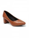 ICONICS Women's Textured Pointed Toe Block Heel Pumps...