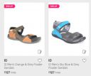 ID Men's Floater Sandals @ ₹127...