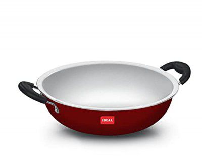 Ideal Aluminium Cookware Kadai, 270 Mm, Silver