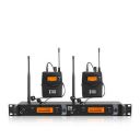 IEM1200 Wireless in Ear Monitor System 2 Channel 2/4 Bodypack Monitoring with in Earphone Wireless Type Used for Stage or Studio (2 Bodypacks)...