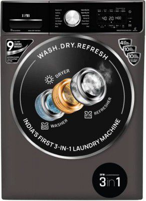 IFB 8.5/6.5 kg Washer with Dryer Refresher 3-in-1 Laundrimagic Wi-Fi Enabled Inverter with Steam Ready to Wear Clothes with In-built Heater Black, Grey  (WD EXECUTIVE ZXM 8.5/6.5/2.5KG)