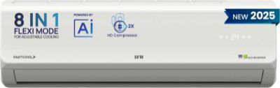 [2025 Model] IFB Silver Plus Series 1.5 Ton 5 Star Split Inverter with HD Compressor, AI & 8-in-1 Flexi Mode AC (CI185SL22RGN1)