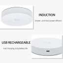 IFITech 8 LED Motion Sensor Rechargeable Battery Operated Stick-on Anywhere Wireless Wall Night Step Light- (Cool White)...