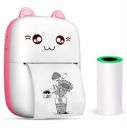 iGADG Mini Thermal Pocket Printer | Wireless Bluetooth Portable Printer for Printing Labels, Memo, Stickers, Photos, QR Codes, Receipt (Printer + Sticker Roll, Pink)...