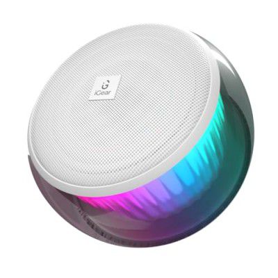 iGear Buzzy Portable Bluetooth Mini Speaker, TWS Function for Home Party(White)