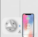 iGear DockMe 5W 3-in-1 Wireless Charging Dock for iOS, Android, Earbuds (5V Rotating Dock, White)...