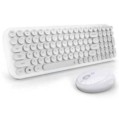 iGear KeyBee Retro Typewriter Inspired 2.4GHz Wireless Keyboard with Mouse