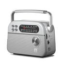 iGear Trinity Solar-Powered MP3 Player & 3-Band Radio FM/AM/SW, Bluetooth, USB, TF/SD Card, 1200 mAh rechargeable battery, Solar Charger(Silver)...
