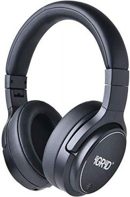 iGRiD Wireless Hush Active Noise Cancelling Over-Ear Bluetooth Headphones, 40 Hrs Play time, Deep Bass, Comfortable Ear Cushions