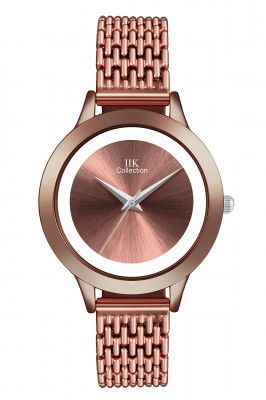 IIK COLLECTION Watches for Women Round Studded Dial |Analogue Quartz Movemnet Ladies Watch