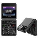 IKALL A3 Flip Mobile Keypad Feature Phone (Black)...