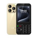 IKALL K999-3.36 inch Big Display with Premium Back Design, Type-C Charging, 2000 mAh Built-in Large Battery, Dual Sim - Gold...