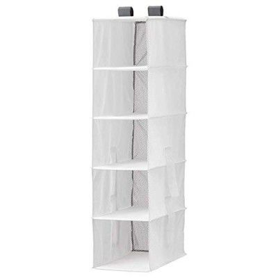 Ikea Painted Storage with 5 Compartments (White, 25X40X98 Cm)