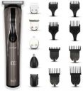 Ikonic Professional 5 in 1 Express Body Groomer 50 min Runtime 10 Length Settings (Black, Silver)...