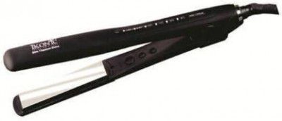 Ikonic Professional Women Hair Straightener with Auto ShutOff Technology Slim Titanium Shine 2.0 Hair Straightener  (Black)