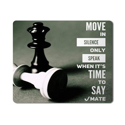 iKraft Move in Silence Only Speak in When its Time Printed Gaming Mouse Pad Multi-18x22cm