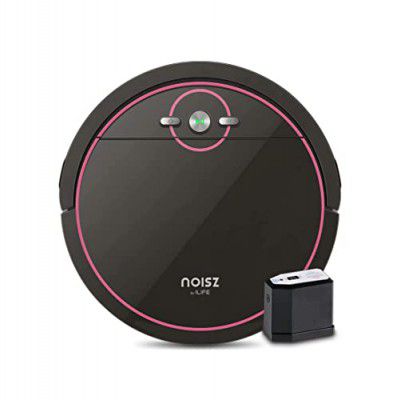 ILIFE S5 Robotic Vacuum Cleaner, Powerful Suction, Daily Schedule Cleaning, Ideal for Hard Floor, Hairs and Low Pile Carpet (Black)