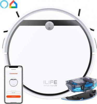 ILIFE V3x Robotic Vacuum Cleaner and Mop With Advanced Gyroscope Navigation Robotic Floor Cleaner with 2 in 1