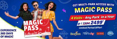 imagicaa: Magic Pass - Multi Park access for ₹ 2499* ( 4 visits - Parks in a Year )