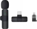 IMAGINEA 2.4 GHz 2 in 1 K8 Wireless Microphone, Plug Play Digital Mini Portable Recording Wireless Microphone...