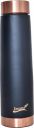 Imago Oreo Shape Black Flower Colour Pure Copper water Bottle 1000 ml (Tower Blackcop)...