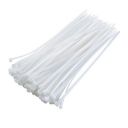 Immech - 4" Inch (100mm L X 2.5mm W) Multi-Purpose Cable Tie, UV resistant, Nylon Zip Wire Organizer, Self Locking Tie, Color: White Pack of 100Pcs...