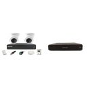 Impact by Honeywell 2 MP CCTV KIT, with 2 Dome Cameras, 1 TB Hard Disk & accesories, Made in India, White + Honeywell 4 Channel 2MP AHD DVR, H.265, 1 SATA, 4 in 1, Metal Housing H.265, Black...