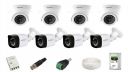 IMPACT BY HONEYWELL 2 MP CCTV KIT Without DVR I with 8 CCTV Cameras I 1 Hard Disk & Accessories I I-MKIT8CH-4 I Made in India I White...